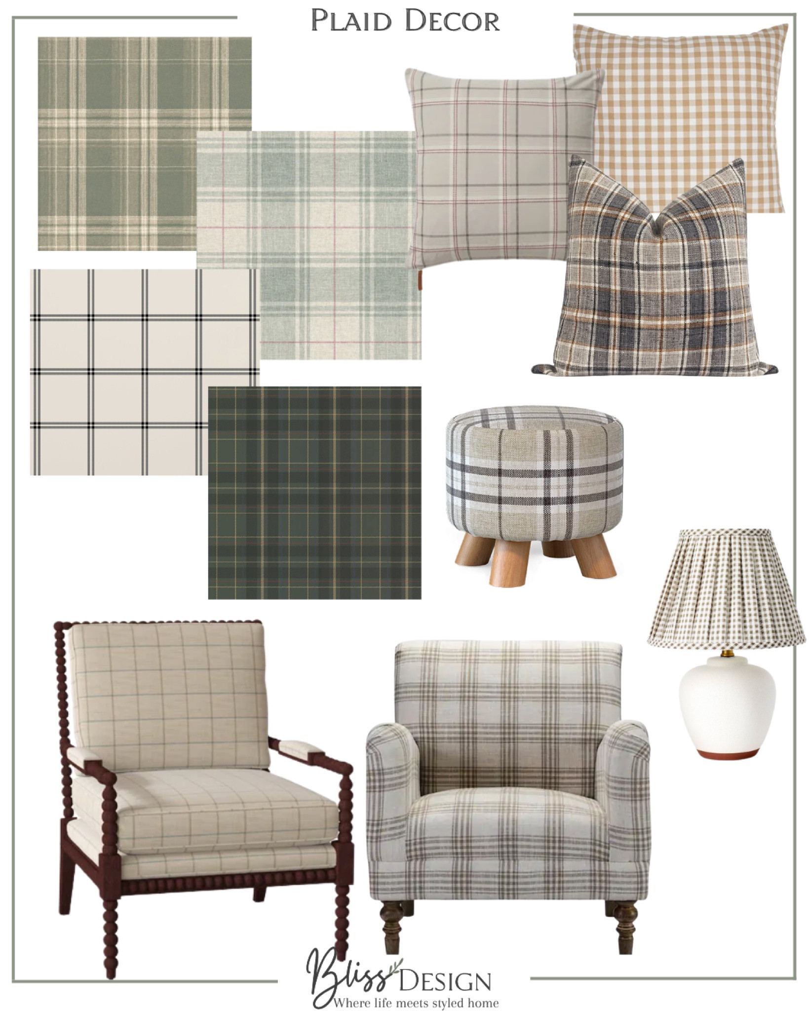 Design Trend- Plaid Decor

Wallpaper, lamps, chairs, stool, pillows 

#LTKhome #LTKFind #LTKstyletip