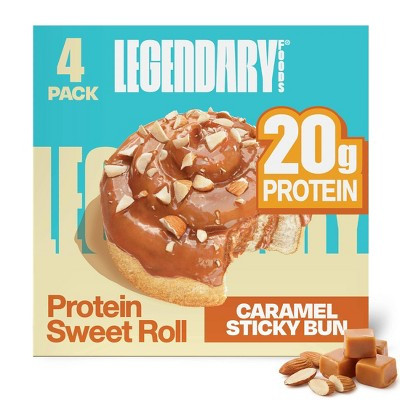Legendary Foods Gluten Free and Keto Friendly Protein Sweet Roll - Sticky Bun - 9.2oz/4ct | Target
