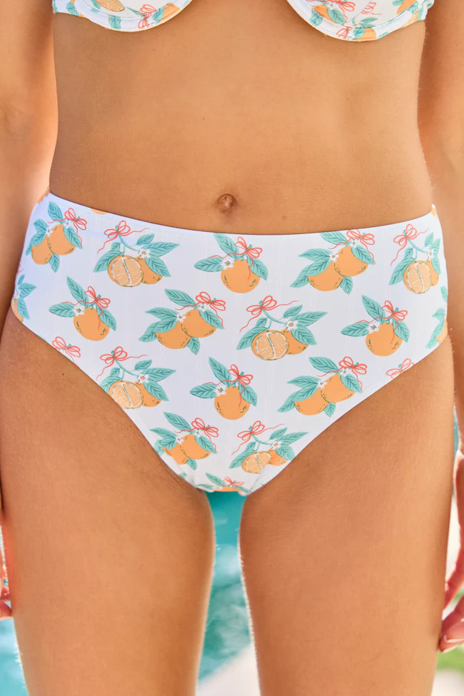 Everyday Fanta-Sea Orange Print Printed Bikini Bottoms | Pink Lily
