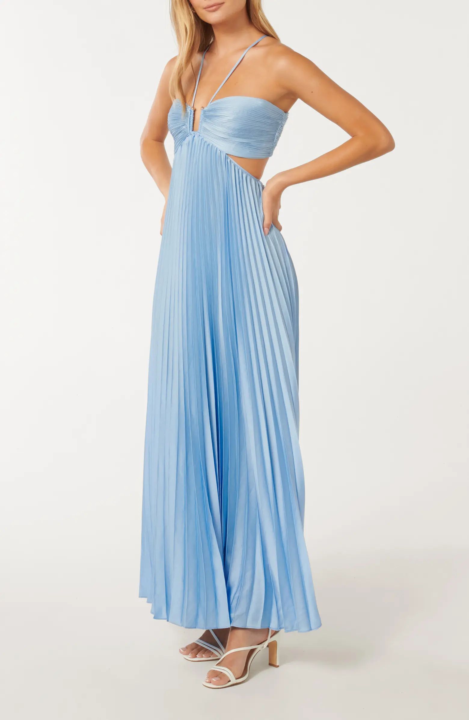Ever New Trixie Cutout Pleated Maxi Dress | Nordstrom | Nordstrom