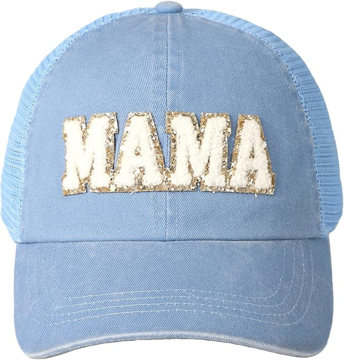 MIRMARU Women’s Baseball Caps Distressed Vintage Patch Washed Cotton Low Profile Embroidered Me... | Amazon (US)