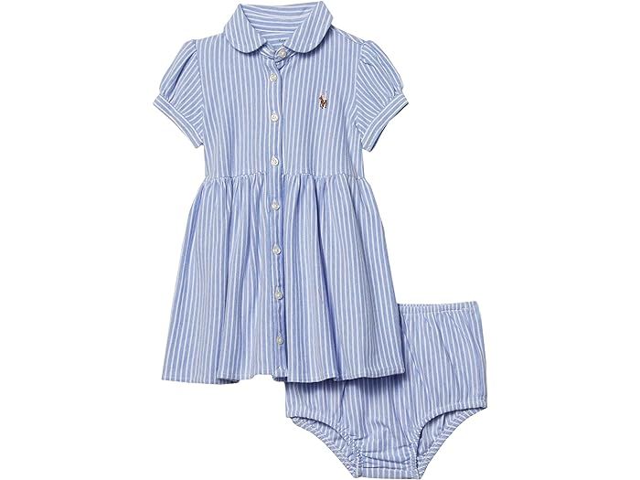 Polo Ralph Lauren Kids Striped Knit Oxford Dress (Infant) | Zappos