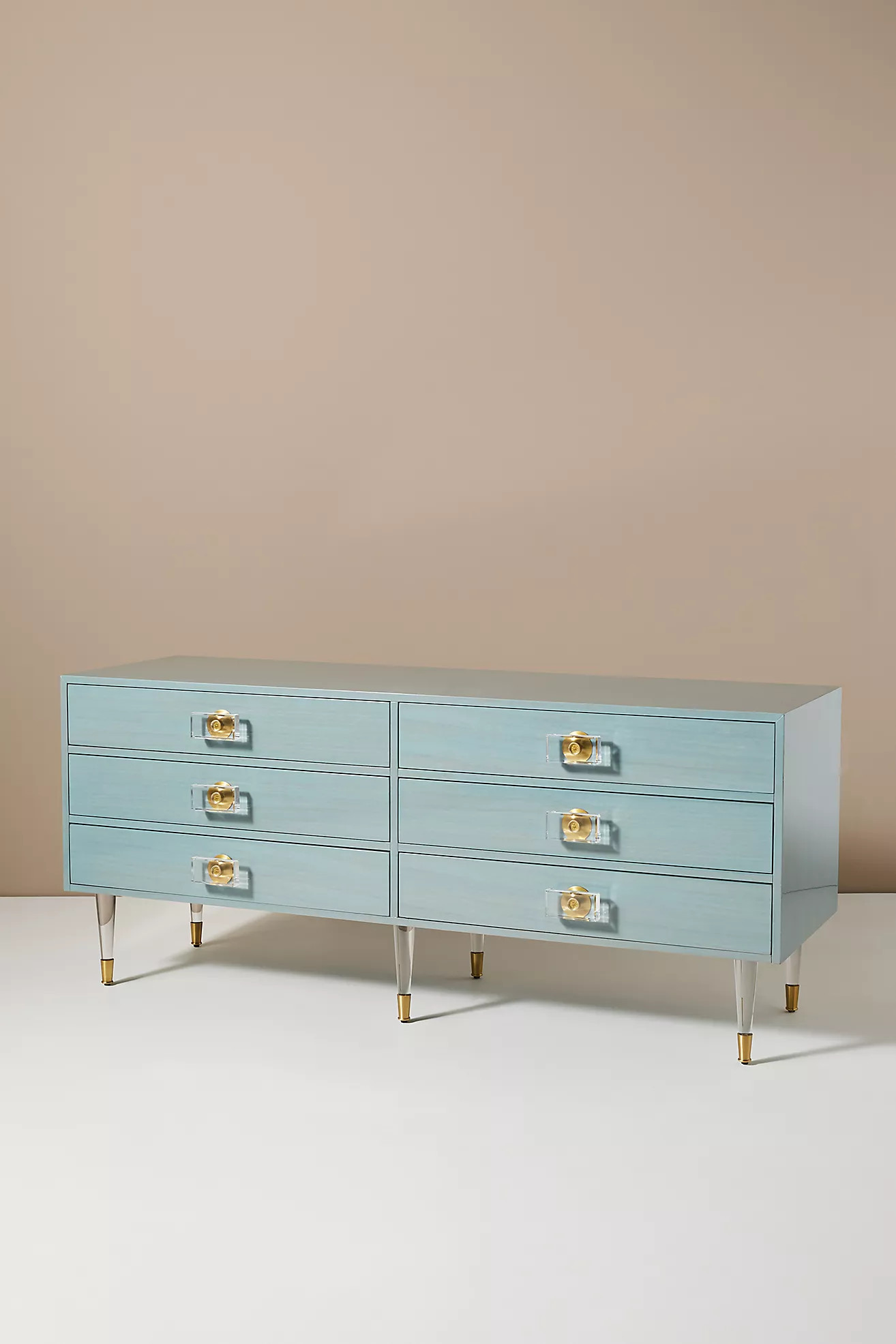 Lacquered Regency Six-Drawer Dresser | Anthropologie (US)