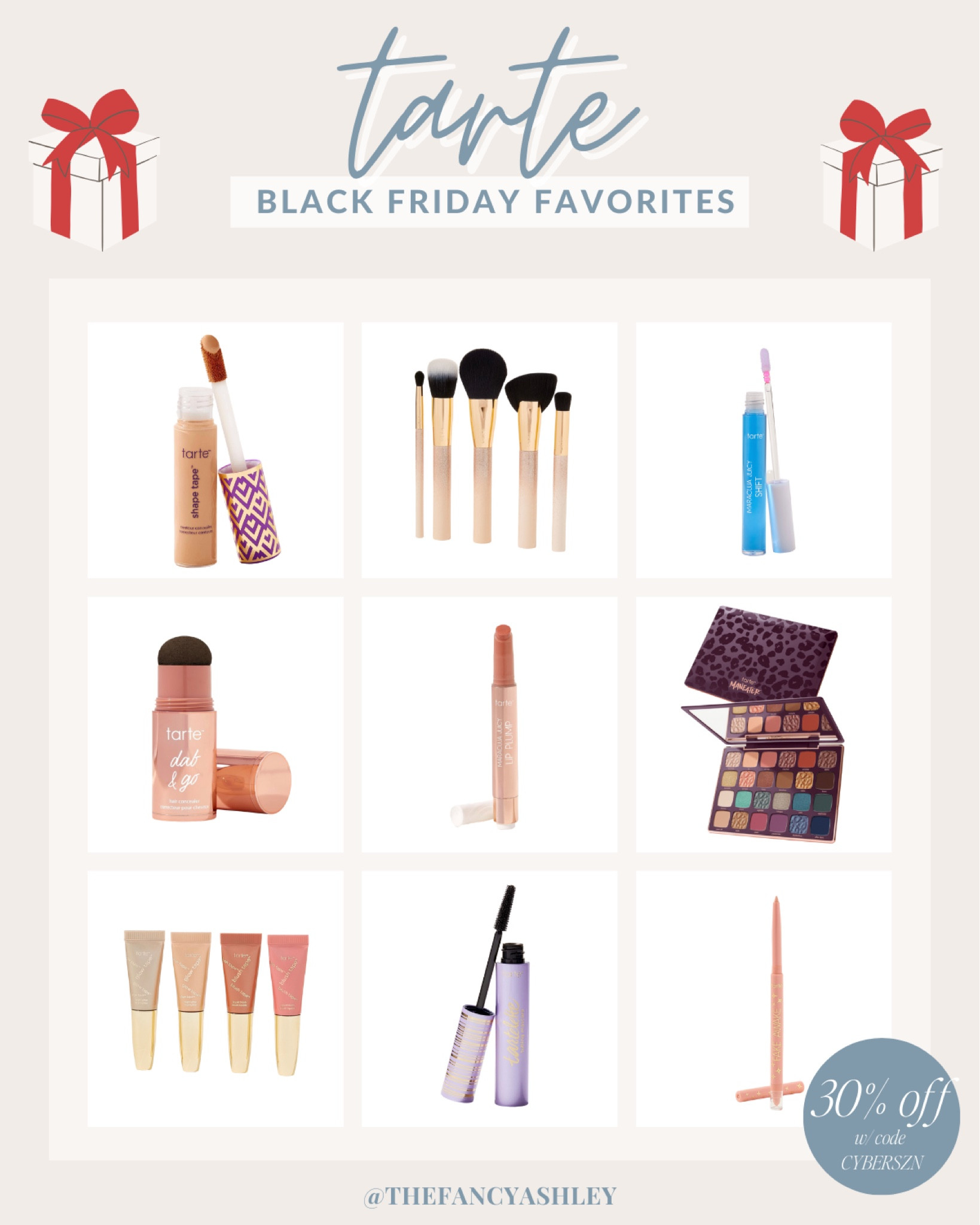 Tarts Black Friday faves. 30% off with code CYBERSZN. What a great sale!

#LTKsalealert #LTKCyberWeek #LTKbeauty