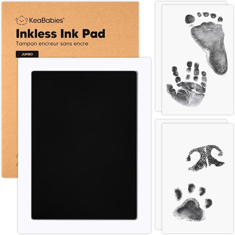 1-Pack Inkless Hand and Footprint Kit - Ink Pad for Baby Hand and Footprints - Dog Paw Print Kit,... | Amazon (US)