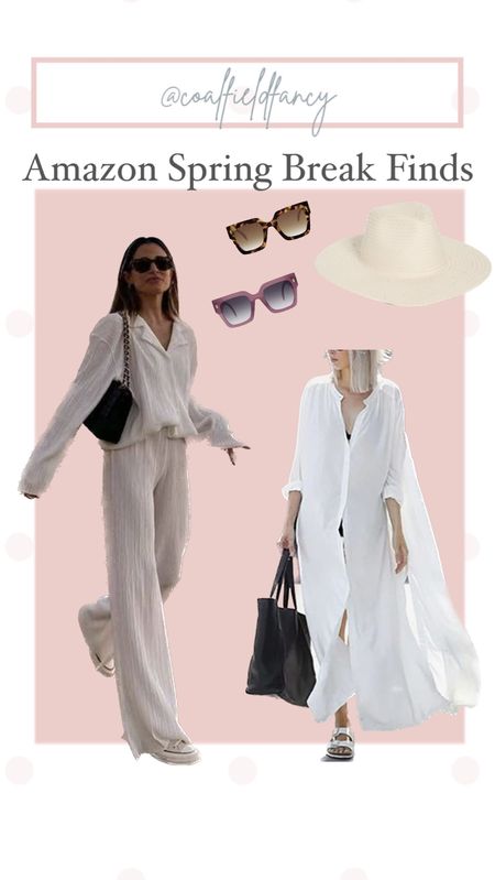 Spring Break outfit
Vacation outfit
White Swim coverup 
Beach hat
Sunglasses 


#LTKunder50