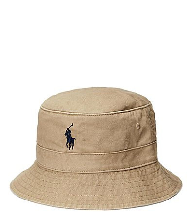 Polo Ralph Lauren Cotton Chino Bucket Hat - S/M | Dillard's