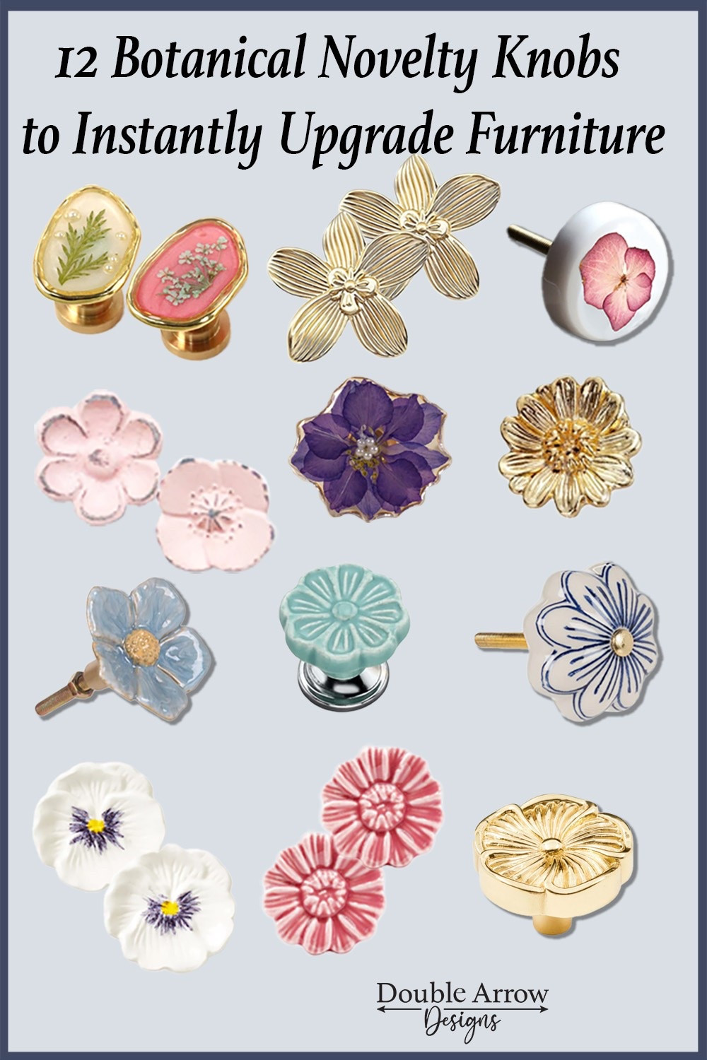 Upgrade a plain dresser or cabinet in minutes with these beautiful botanical novelty knobs. Floral hardware is one of my favorite tricks for adding personality, color, and charm without a full makeover.

#LTKHome