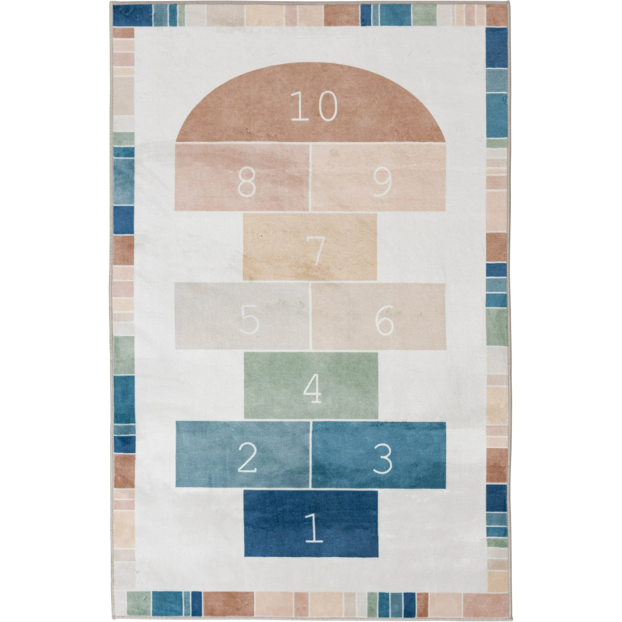 Mainstays 36"x56" Hopscotch Faux Fur Indoor Area Rug | Walmart (US)