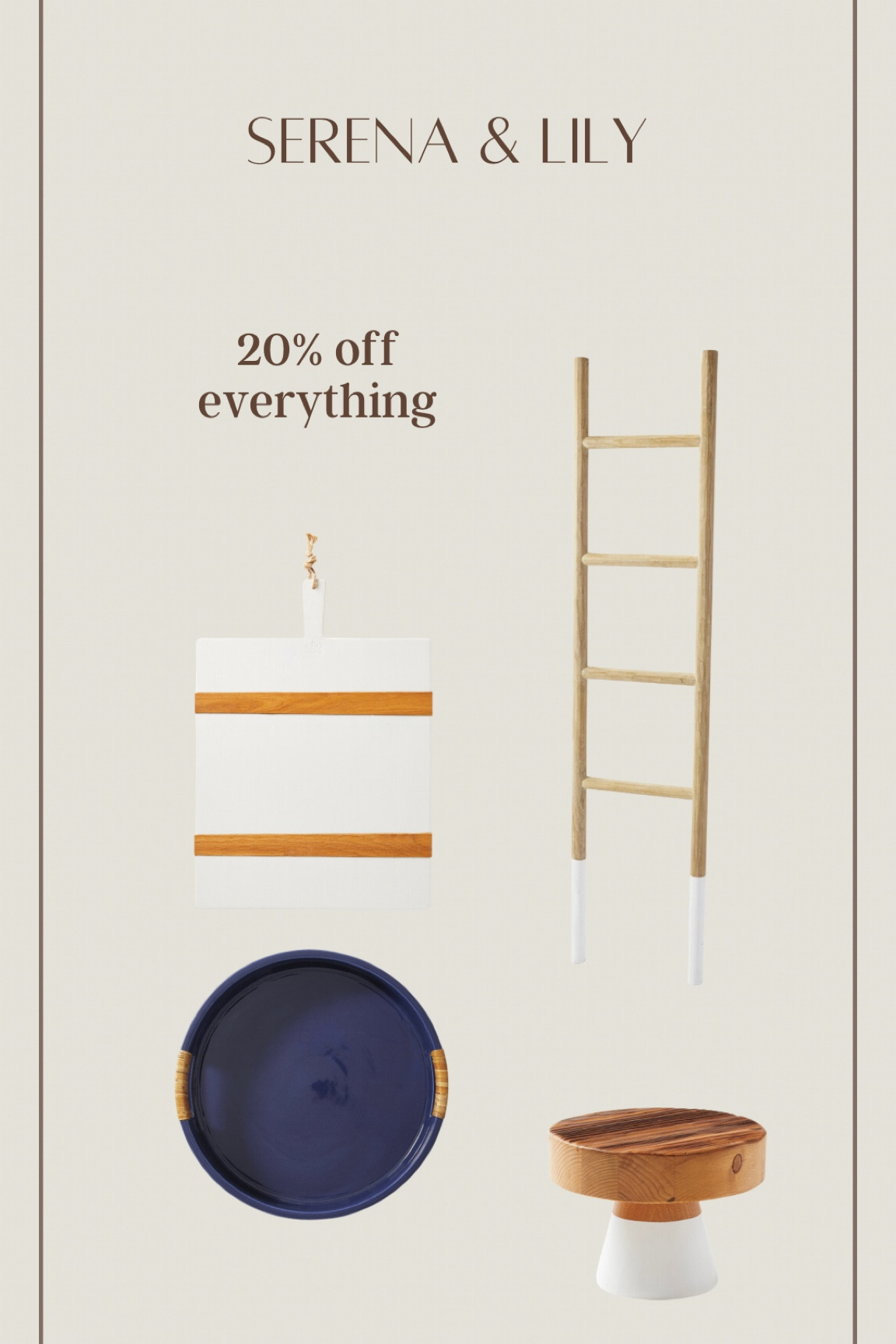 20% off everything Serena & Lily!

#LTKSale #LTKsalealert #LTKhome
