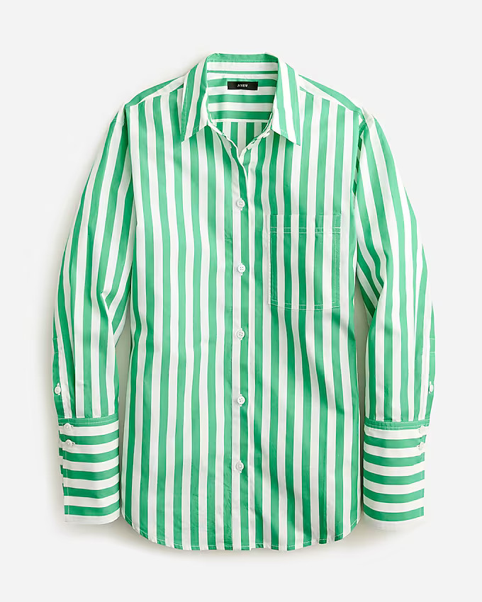Garçon cotton poplin shirt in Kelly striped print | J. Crew US