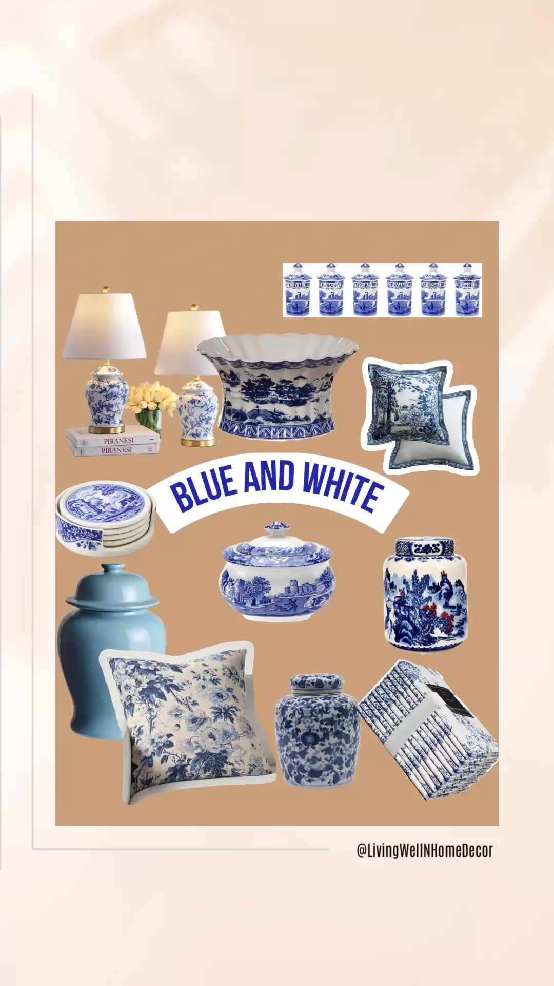 Blue and white home decor just in time for the upcoming spring! 
Honestly this classic stable can be enjoyed all year round. 
#chinoiserie #toile # blueandwhite

#LTKStyleTip #LTKSeasonal #LTKHome