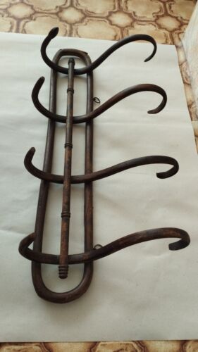 Antique Wooden  Wood  Hat Coat Rack Thonet Split Rounded Bentwood Artisan  | eBay | eBay US