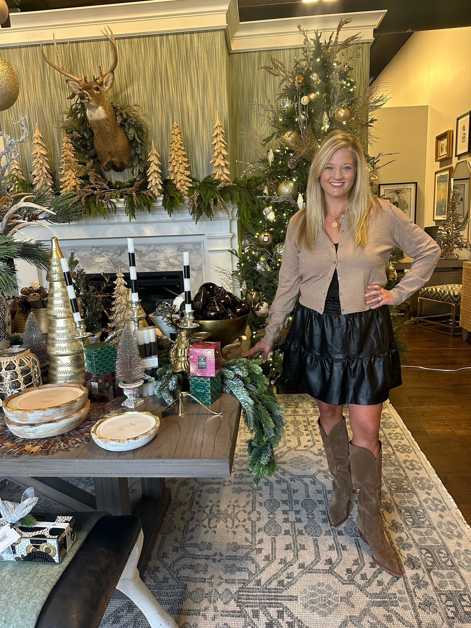 Matching the new holiday decor! And love my new skirt!!

#LTKSeasonal #LTKBeauty #LTKStyleTip