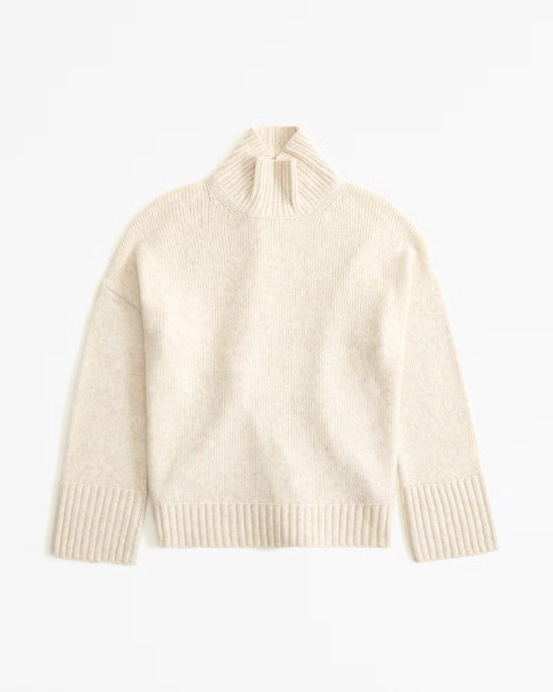 Women's Easy Funnel Neck Sweater | Women's Tops | Abercrombie.com | Abercrombie & Fitch (US)