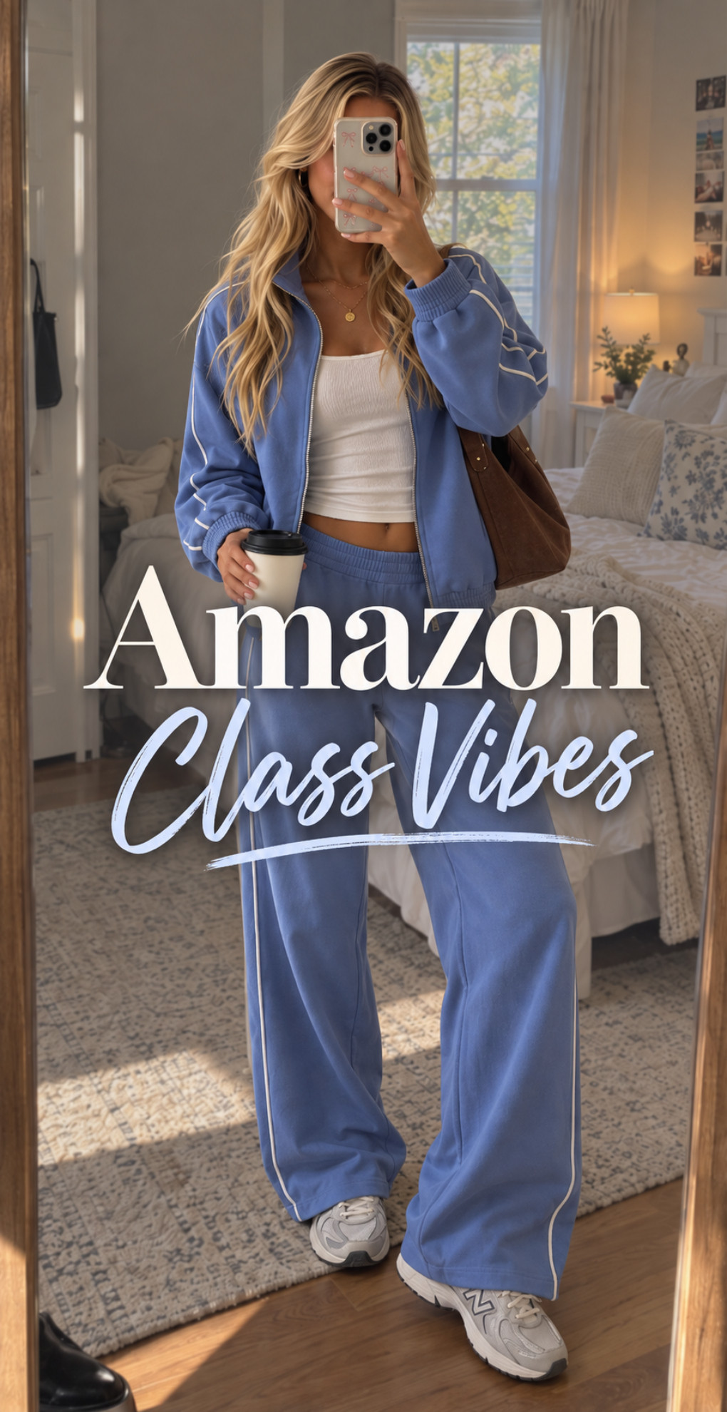 Amazon class outfits that are actually cute enough to make you want to go to class 🩵📚✨

This matching set is giving effortless campus girl — comfy, sporty + still super put together for lectures, coffee runs, library days and everything after.

Save this for your next class outfit inspo 🤍

Shop the full look through the **LTK link in my bio** 💌

#AmazonClassOutfits #CollegeOutfits #AmazonFashion #CampusStyle #AmazonFinds #CollegeGirlStyle #LTKFinds
 

 #LTKdayinmylife #LTKootd #LTKSaleAlert
