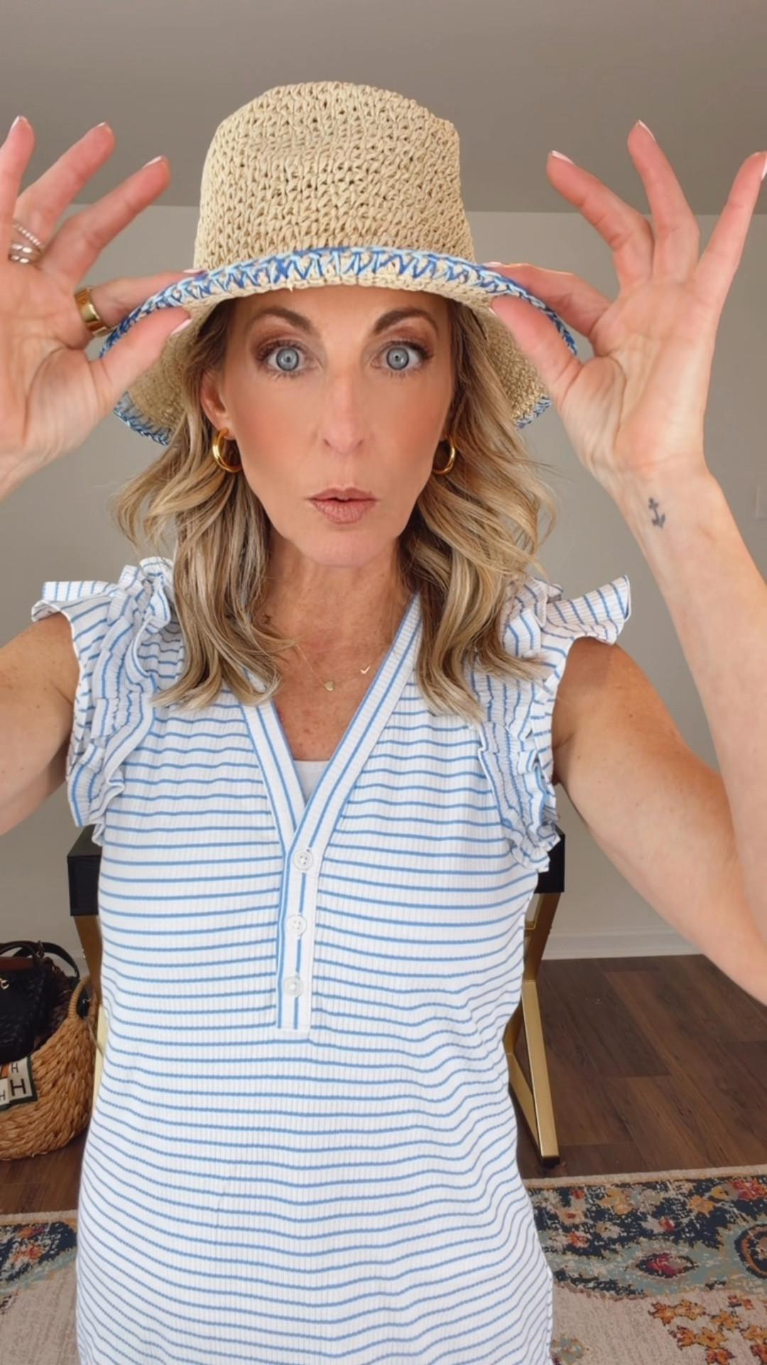 Obsessed with this look — it’s giving coastal preppy + effortless mom-on-the-go 😍👏 This Henley midi dress is only $22 and it is seriously a statement-maker for your wardrobe. It’s chic, preppy, and full of feminine charm with the cutest flutter sleeves. Whether you’re headed to brunch or running errands, this is the go-to dress you’ll keep reaching for. Add your favorite denim jacket and sneakers (or sandals!) and you’re ready for anything. I’m wearing a size XS.

#LTKdayinmylife #LTKmomlife #LTKootd