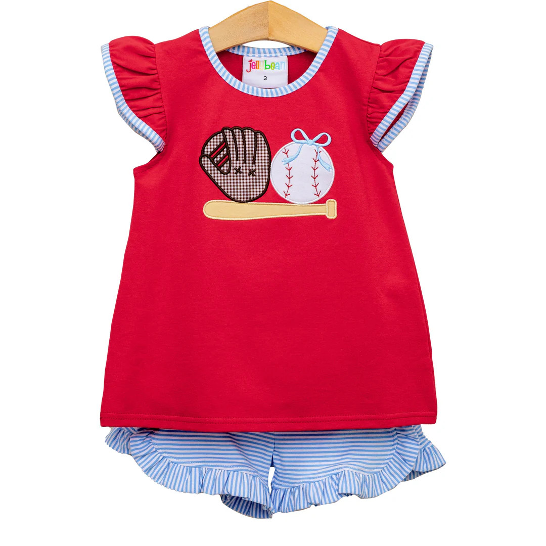 Spring Ball Ruffle Short Set | Hampton James Clothing