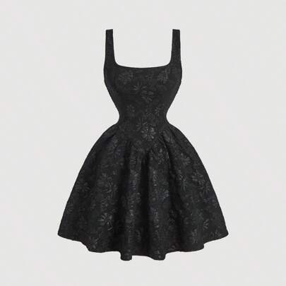 Vintage Palace Style Jacquard Women's Dress Summer Women Dresses Brides Maid Dresses Back To School Clothes Bridal Shower Dress | SHEIN