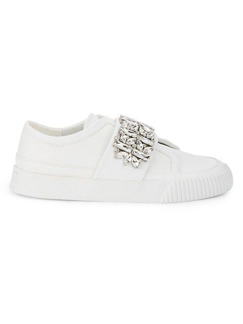 Karl Lagerfeld Paris Jules Embellished Leather Sneakers on SALE | Saks OFF 5TH | Saks Fifth Avenue OFF 5TH