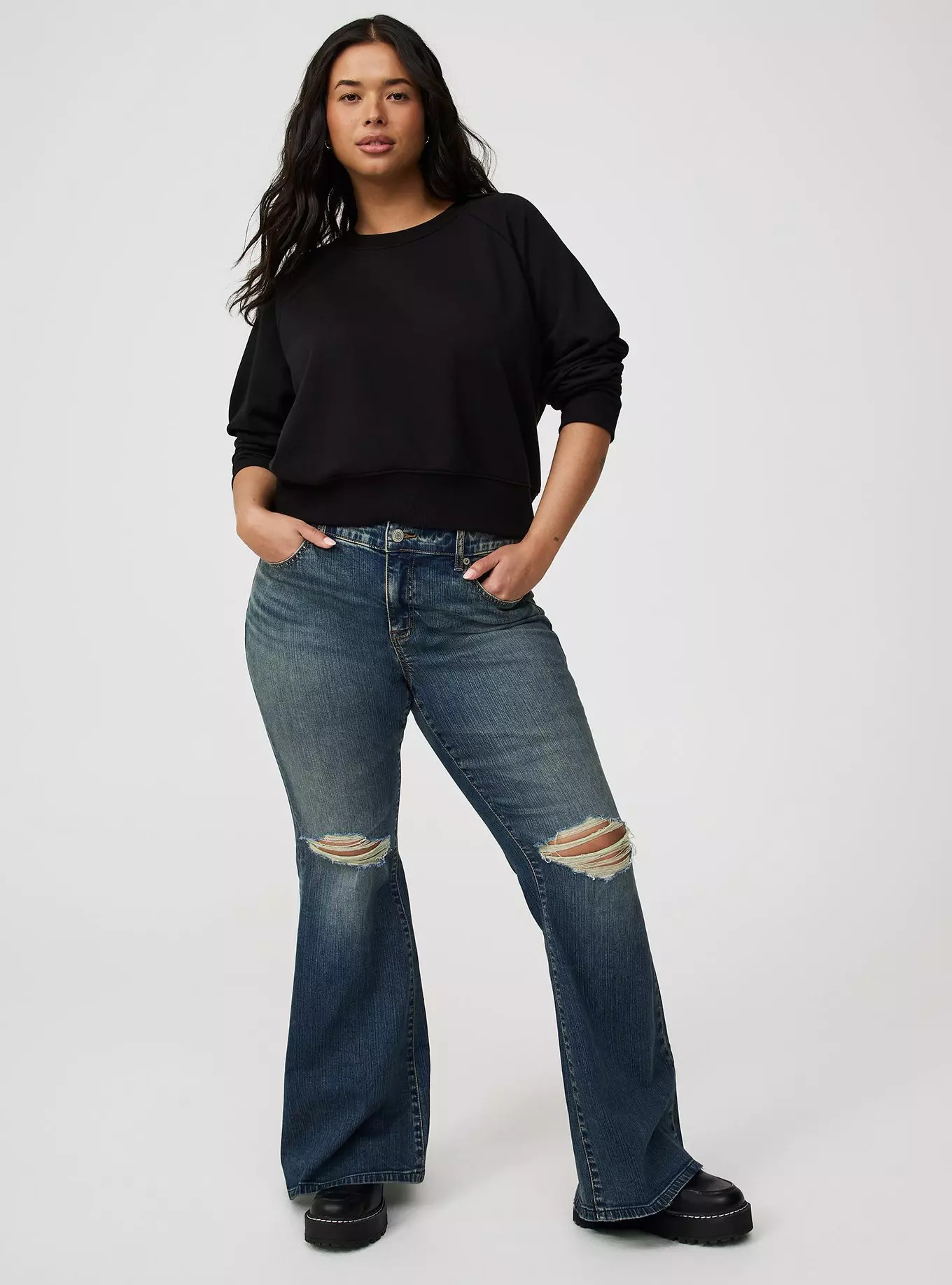 Perfect Super-Flare Mid-Rise Jean | Torrid (US & Canada)