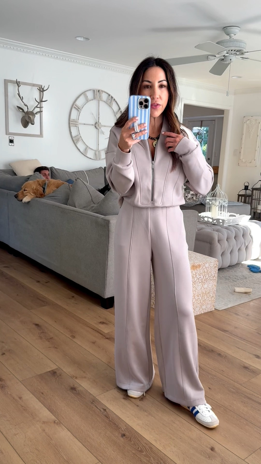 Spanx code AE25 for 25% off air essentials thru 8/30. Wearing XS petite jumpsuit. @Spanx

#LTKSaleAlert #LTKOver40 #LTKPetite