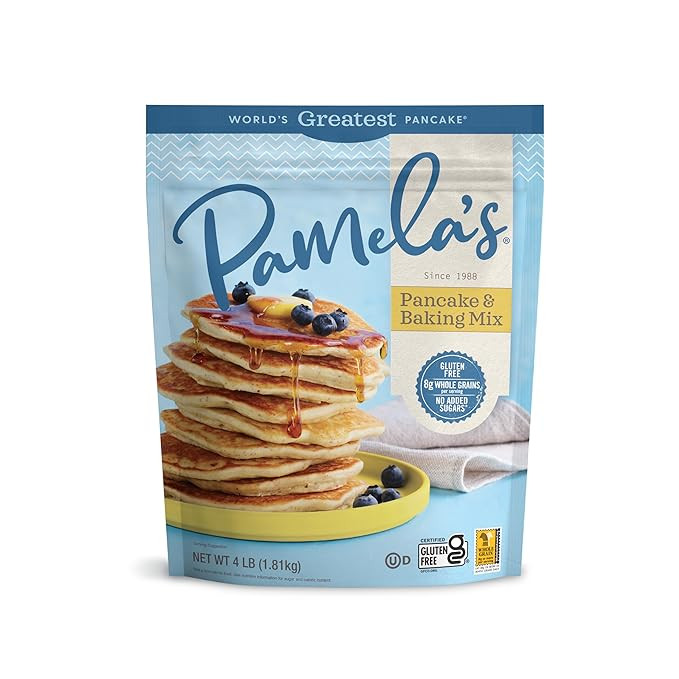 Pamela's Gluten Free Baking and Pancake Mix, Waffles, Cake & Cookies Too, 4-Pound Bag (Pack of 1) | Amazon (US)