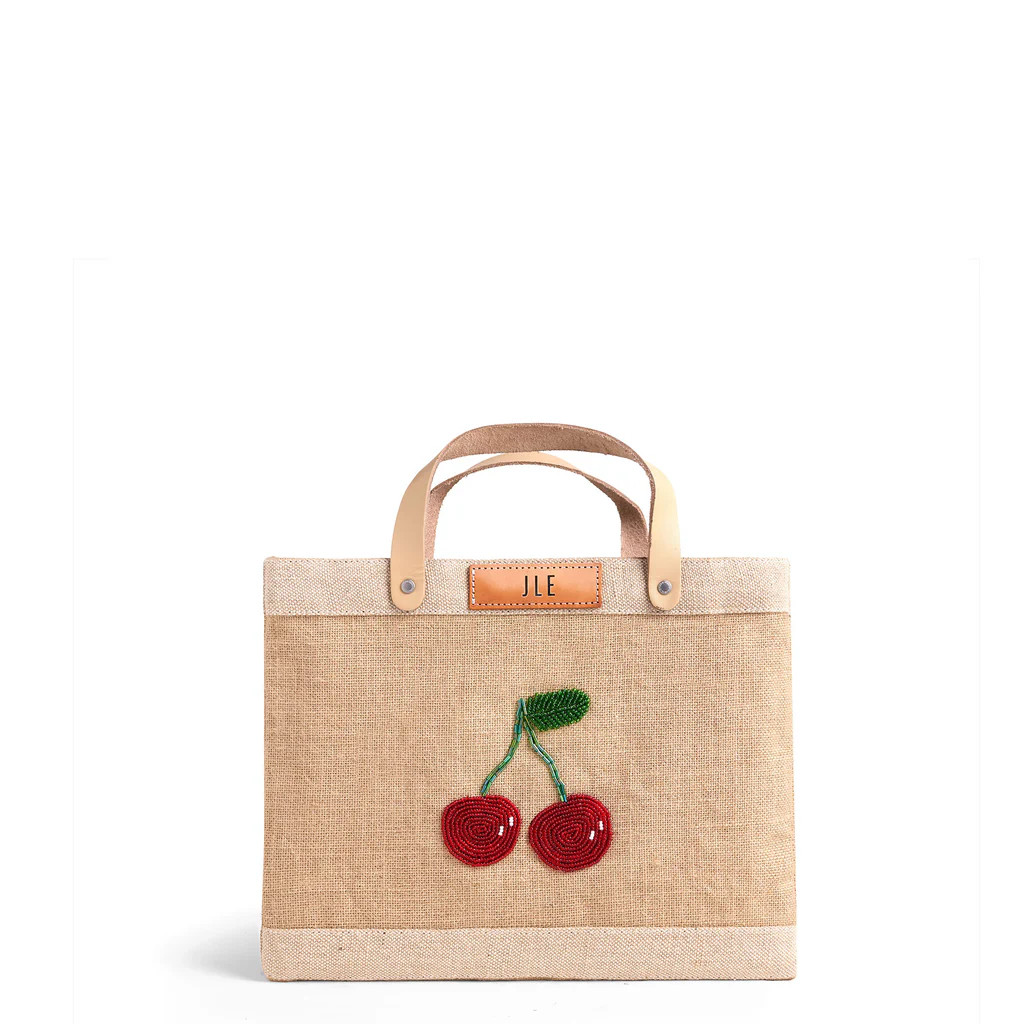 Petite Market Bag with Beaded Cherries | Apolis Holdings LLC