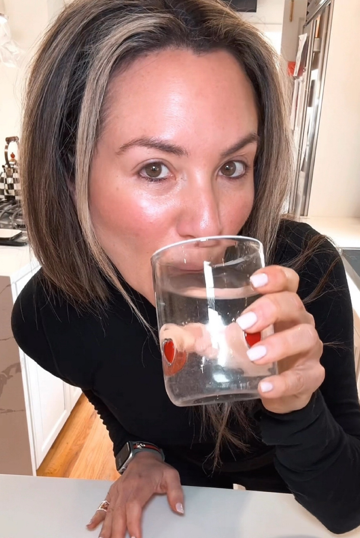 My favorite glasses- I drink basically everything out of them. From iced coffee, water breaks, prebiotic sodas, smoothies to sparkling water! Elevate your drinks with this gorgeous cup. 

(I linked my black tops I wear all the time too)

#LTKHome #LTKFindsUnder50 #LTKGiftGuide