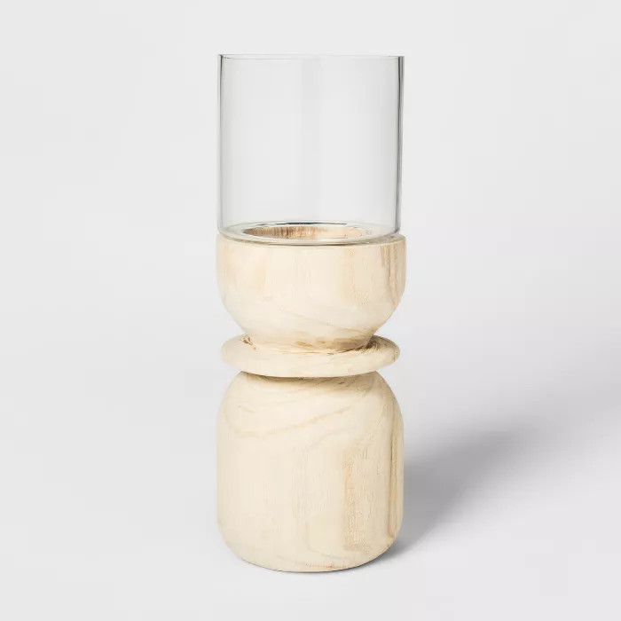 Candle Holder Large - Hurricane Glass - Threshold™ | Target