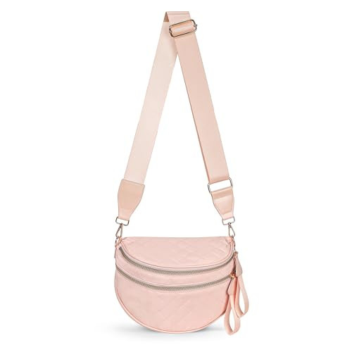 Newlatin Bum Bags for Women Crossbody, Checkered Crossbody Bag, Nylon Crossbody Bags Fanny Packs Checkered Purse Bag | Amazon (US)