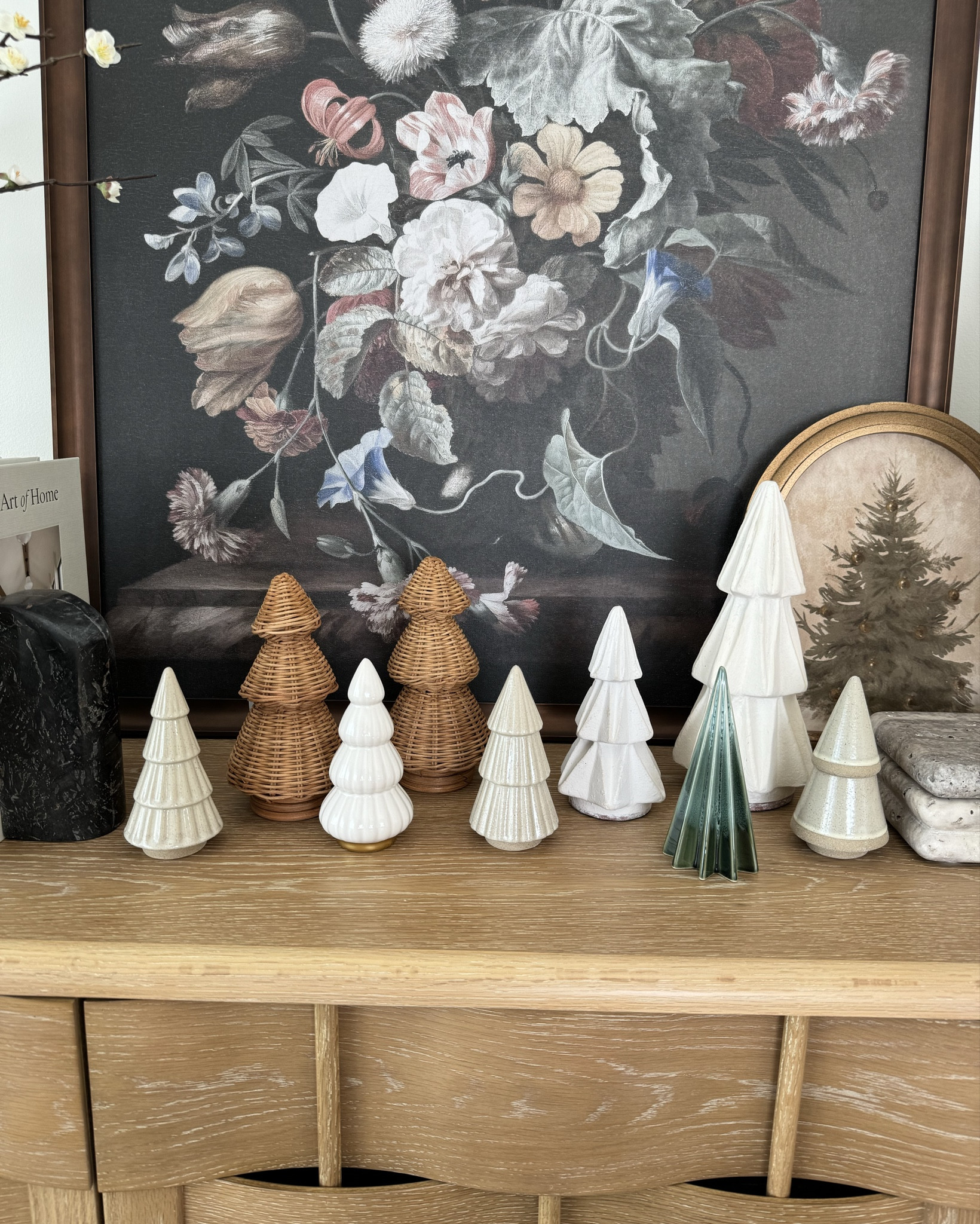 The prettiest Christmas trees for decorating sideboard, mantel, coffee table, shelves and more! Also, this print is so beautiful! @target @targetstyle #targetstyle #target #studiomcgee #targetchristmas 

#LTKSeasonal #LTKGiftGuide #LTKHoliday