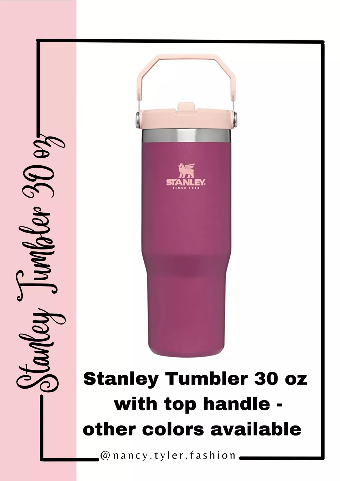 Stanley IceFlow Flip Straw 30 oz Tumbler  Insulated mugs, Stanley water  bottle, Tumbler