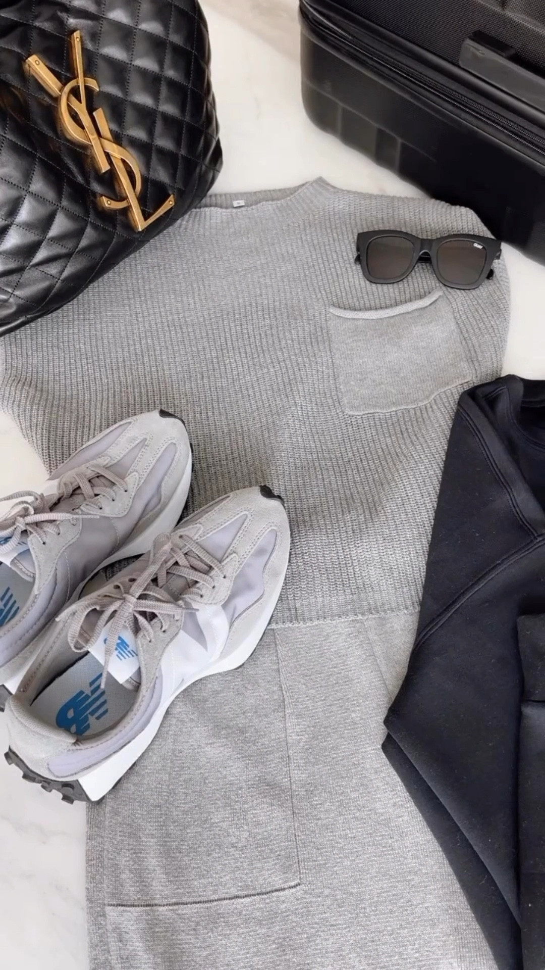 
Comfortable and stylish airport/travel outfit. Great quality and everything runs tts. I am wearing a size small in all pieces. 


#LTKStyleTip #LTKOver40 #LTKSeasonal