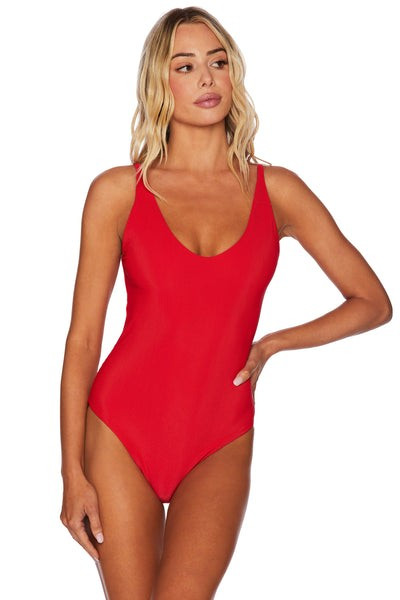 Reese One Piece Red | Beach Riot