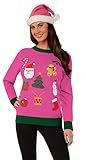 Forum Novelties Women's Adult All Wrapped Up Ugly Christmas Sweater, Pink, Small | Amazon (US)