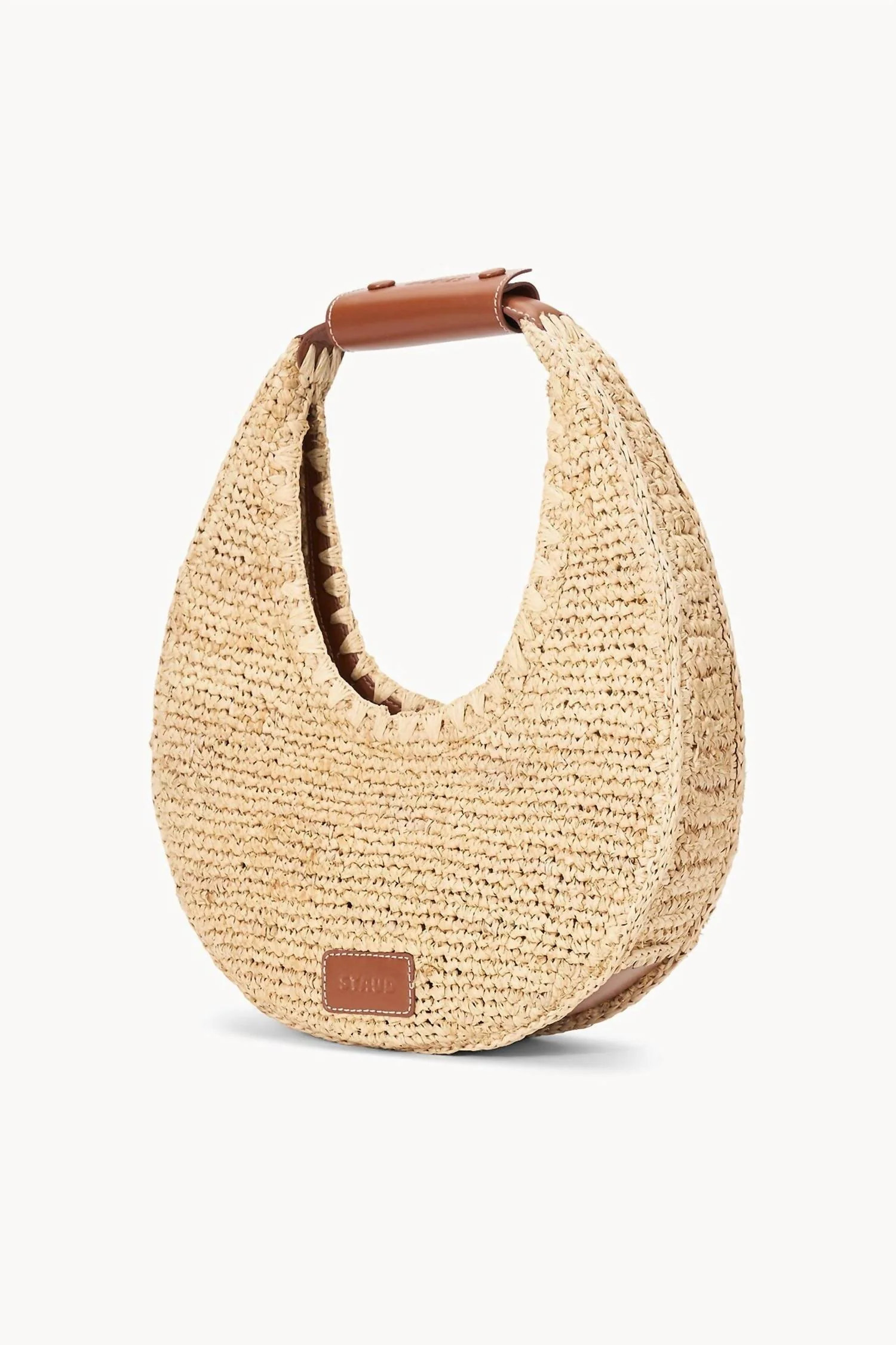 Moon Raffia Tote In Natural | Shop Simon
