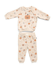 Newborn 2pc Pumpkin Sweatshirt And Sweatpants Set | Marshalls
