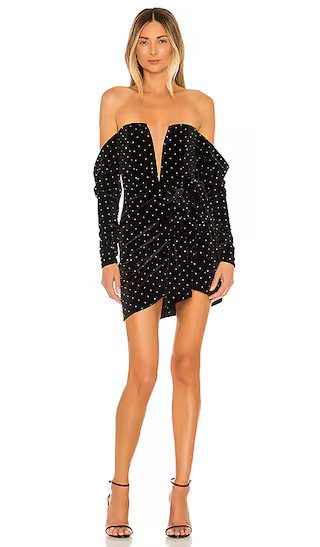 Michael Costello x REVOLVE London Mini Dress in Black from Revolve.com | Revolve Clothing (Global)