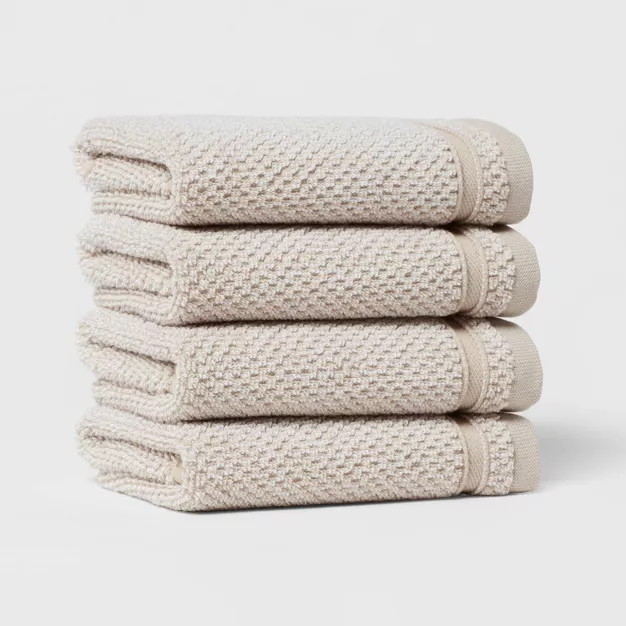 4pk Performance Texture Washcloth Set - Threshold™ | Target