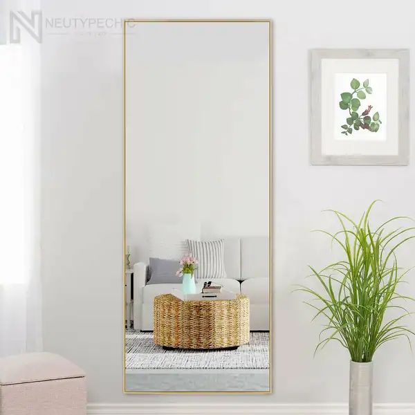 Modern Large Black Rectangle Wall Mirrors for Bathroom Vanity Mirror - 51x28 - Gold | Bed Bath & Beyond