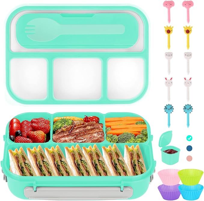 Amazon.com: Lunch Box Kids, Bento Box Adult Lunch Box, Lunch Containers for Adults Kids Toddler, ... | Amazon (US)