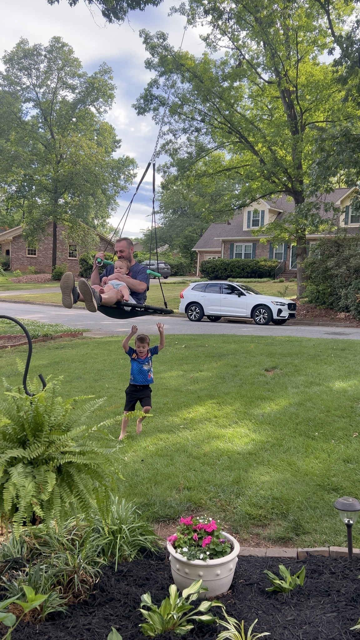 My kids (and husband 😂) swing on this saucer swing almost every day. Best $40 I’ve ever spent  

#LTKdayinmylife #LTKKids #LTKmomlife