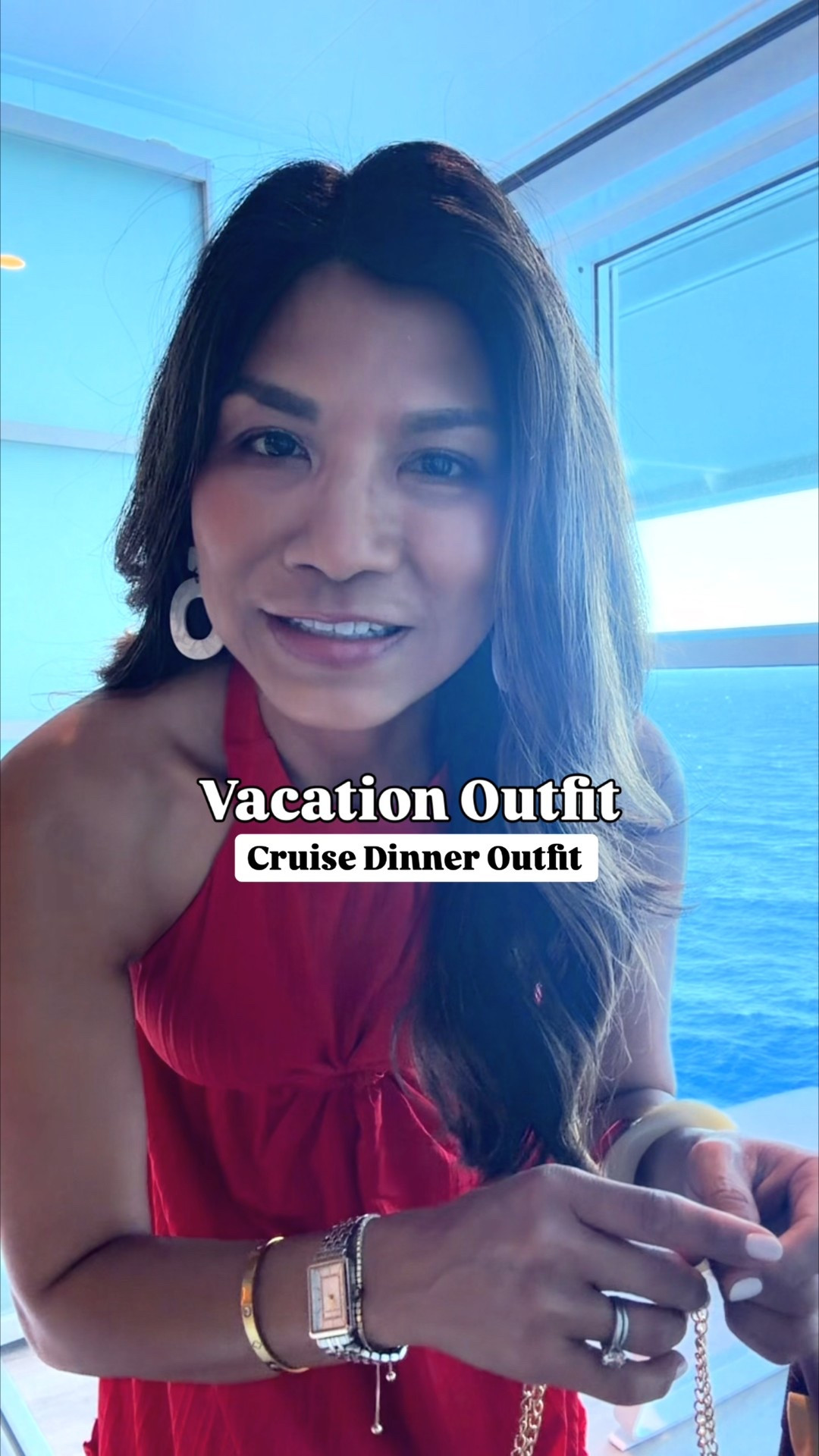 I’m 5’2” 118#ish for reference 
Cruise dinner outfit 
Dress in small tts.
Wearing pasties and linked.
Sandals tts.
Vacation outfit, resort wear, cruise outfit, Amazon finds, fashion over 40, over 50 style, midlife fashion, petite fashion,midlife fashion, fashion 

#LTKTravel #LTKOver40 #LTKPetite