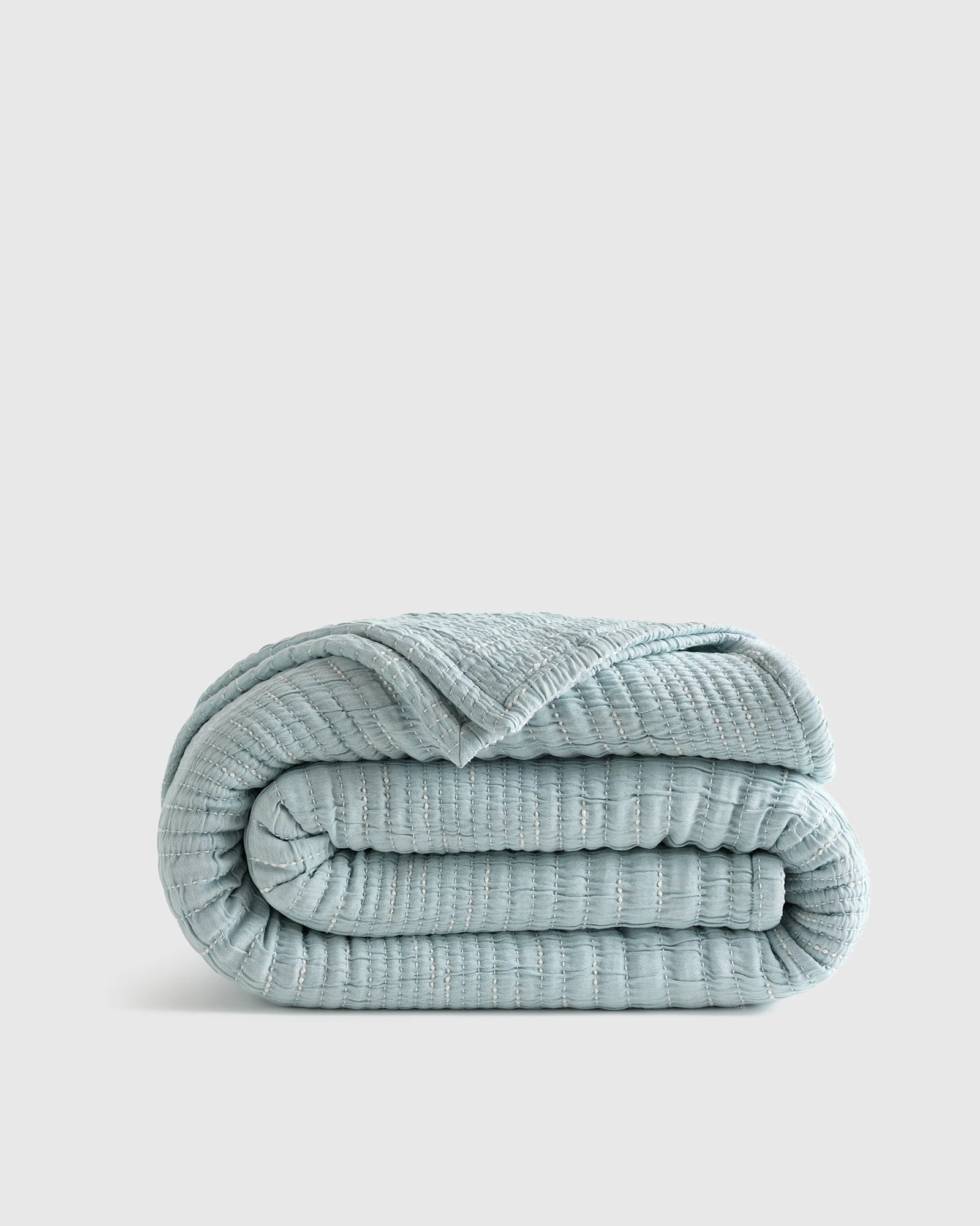 Organic Cotton Channel Stitch Coverlet | Quince