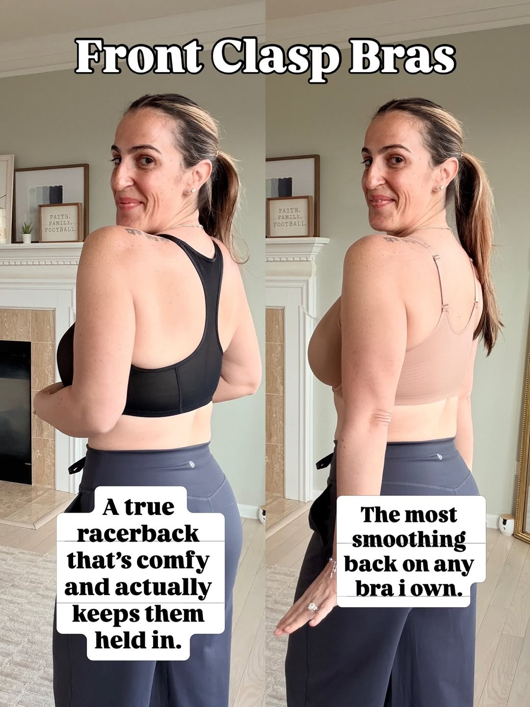 If there’s only 1 thing you ever get from me, I hope it’s a bra that fits! Trust me it changes your life.

Do not listen to the over under method for sizing. Use the website abrathatfits.org to get your size. Then shop.

Don’t go to VS, don’t go to Soma. Go to a specialty bra shop if you want to be measured in person.

Bras should: be secure and comfortable. The band should sit level and be parallel to the floor. The gore should lay flat to your chest. Your tissue should be fully enclosed and have no gaps or overspill. The underwire should not dig or poke.

Hope this helps!

#milennialmom #mombody #musthaves #bestbras #brasthatfit #comfybra 

 #LTKmomlife #LTKOver40 #LTKMidsize