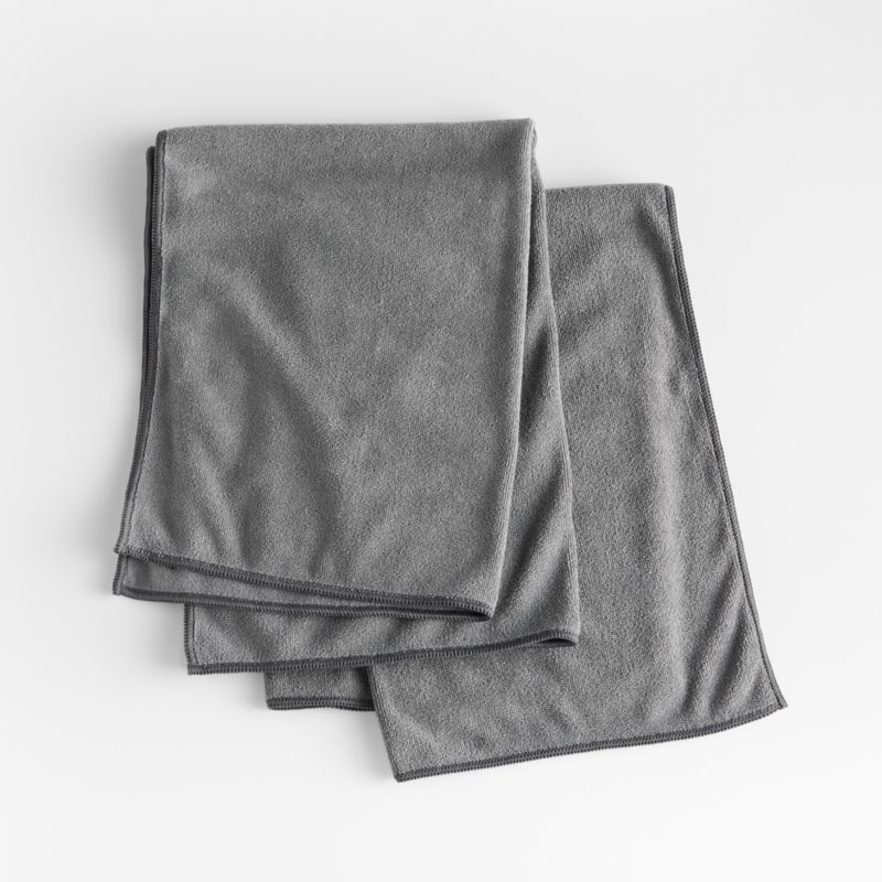 Antimicrobial Microfiber Towels, Set of 2 + Reviews | Crate & Barrel | Crate & Barrel