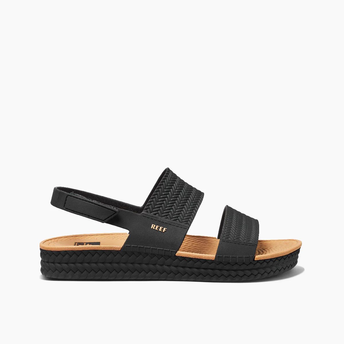 Women's Reef Water Vista Sandals in Black/Tan | REEF® | Reef