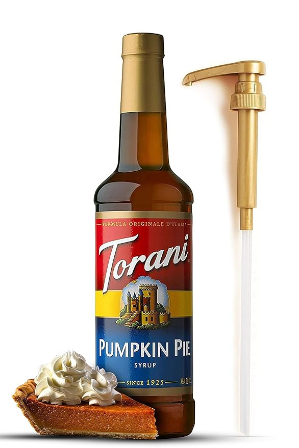 Pumpkin Pie Syrup for Coffee 25.4 Ounces with Fresh Finest Syrup Pump Dispenser | Amazon (US)