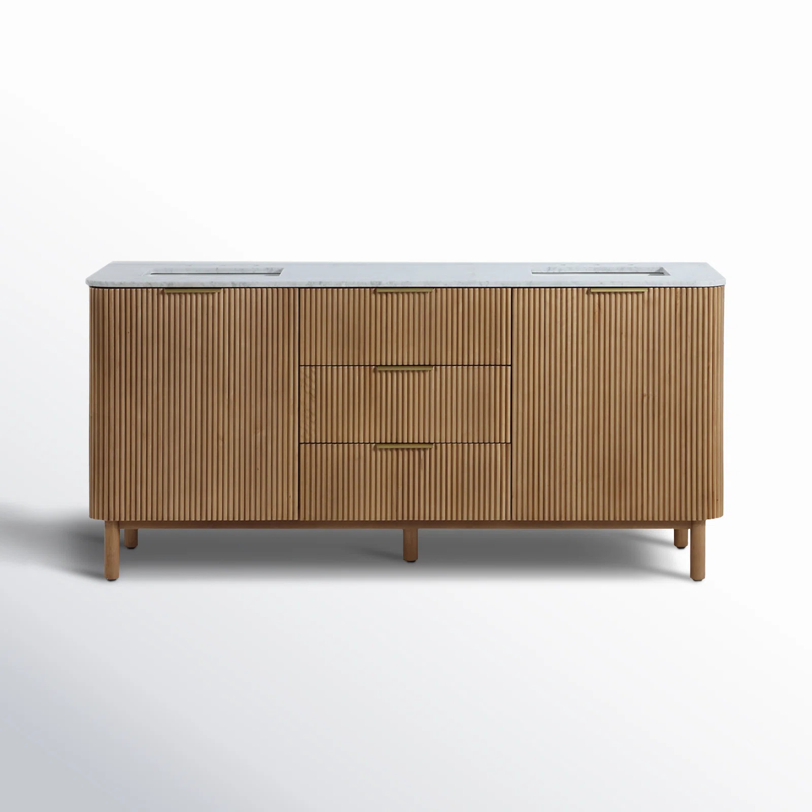 Nova 72" Marble Top Double Sink Vanity | Wayfair North America